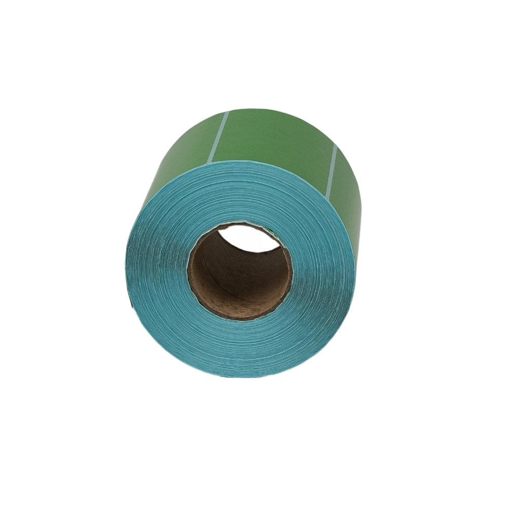 Yeşil Doğrudan Termal Etiket Özel Boyut