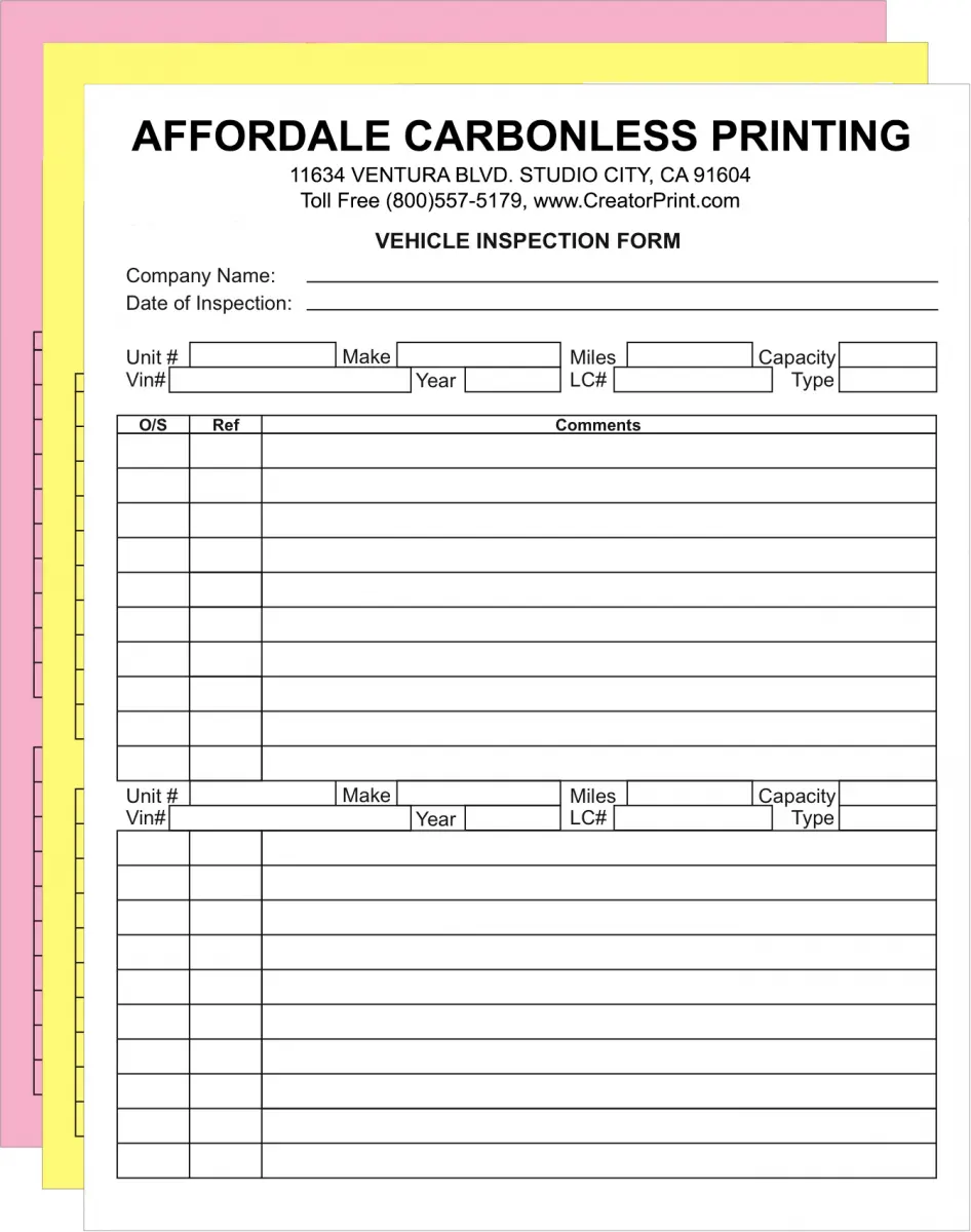 özel basılmış NCR kağıdı