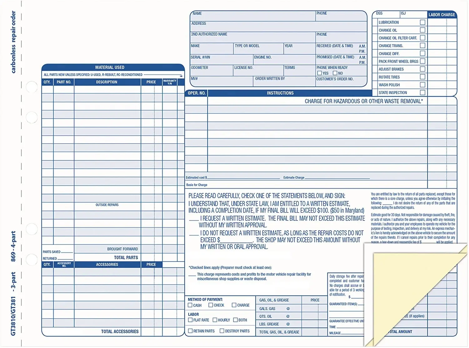 Karbon kopyasız kağıt